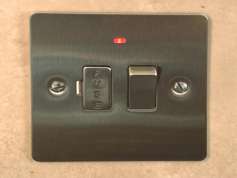 The new switched fused spur in place.