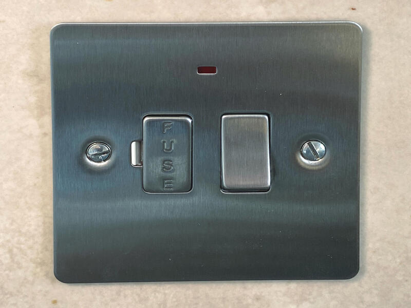 The new switched fused spur in place.